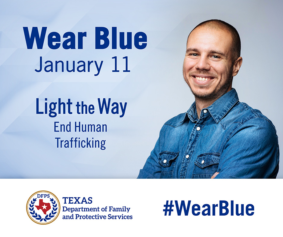 Wear blue january 11 Light the way -facebook
