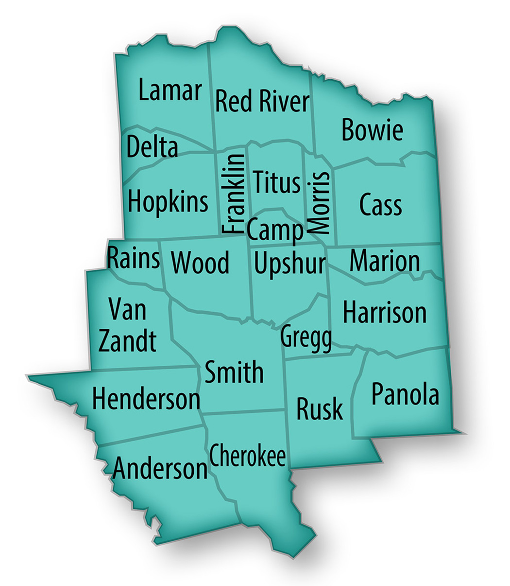 Region 4. For list of counties, see link for the 23 counties.