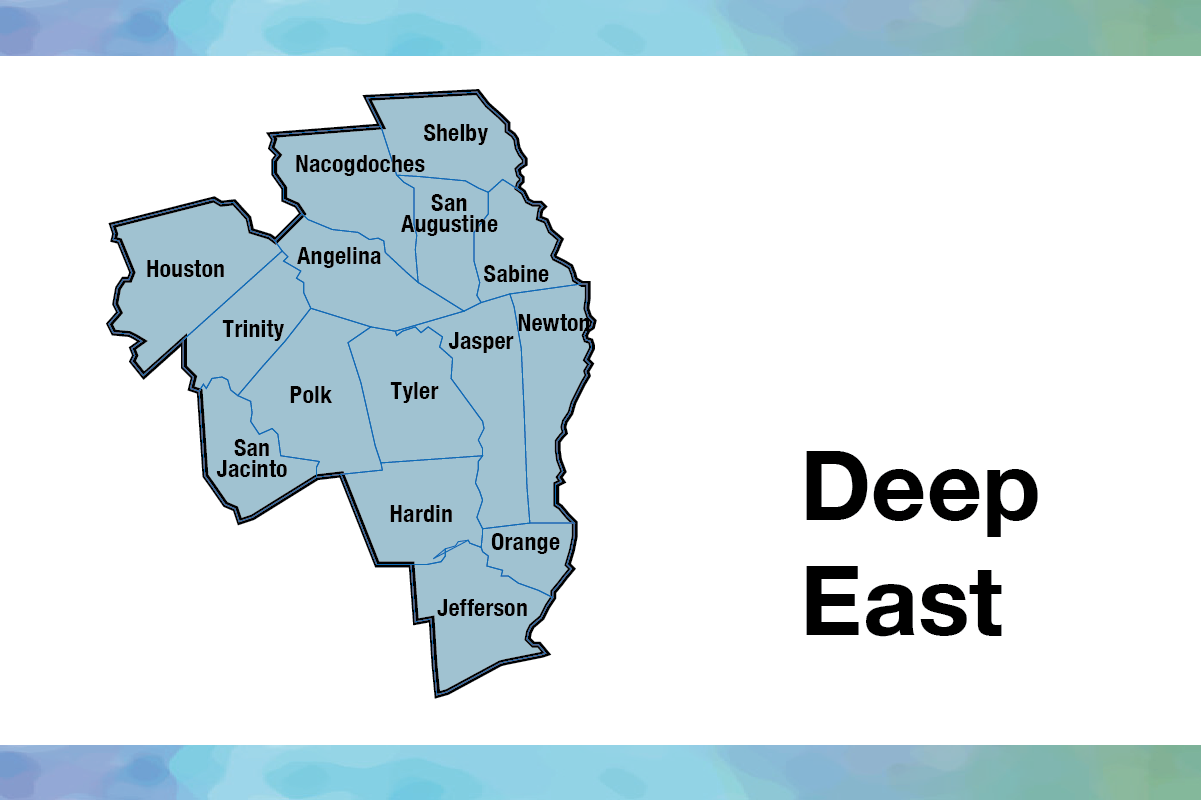 Deep East map, as described on the Deep East community area page