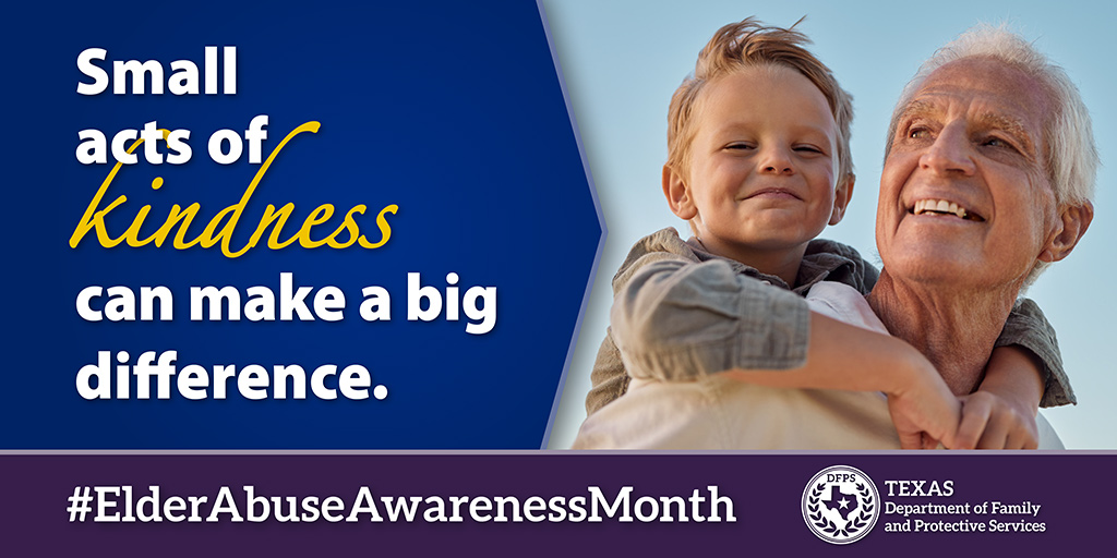 Small Acts of Kindness can make a big difference. #ElderAbuseAwarenessMonth