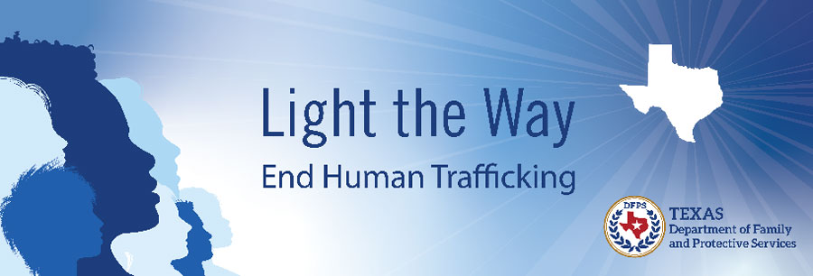 Light the way end human trafficking.