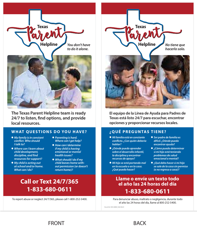 Tip card style A (3.5 x 8.5 inches)