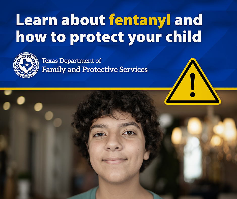 Learn about fentanyl and how to protect your child - One Pill Kills campaign, an initiative of the Office of the Governor. Image depicts a young person.