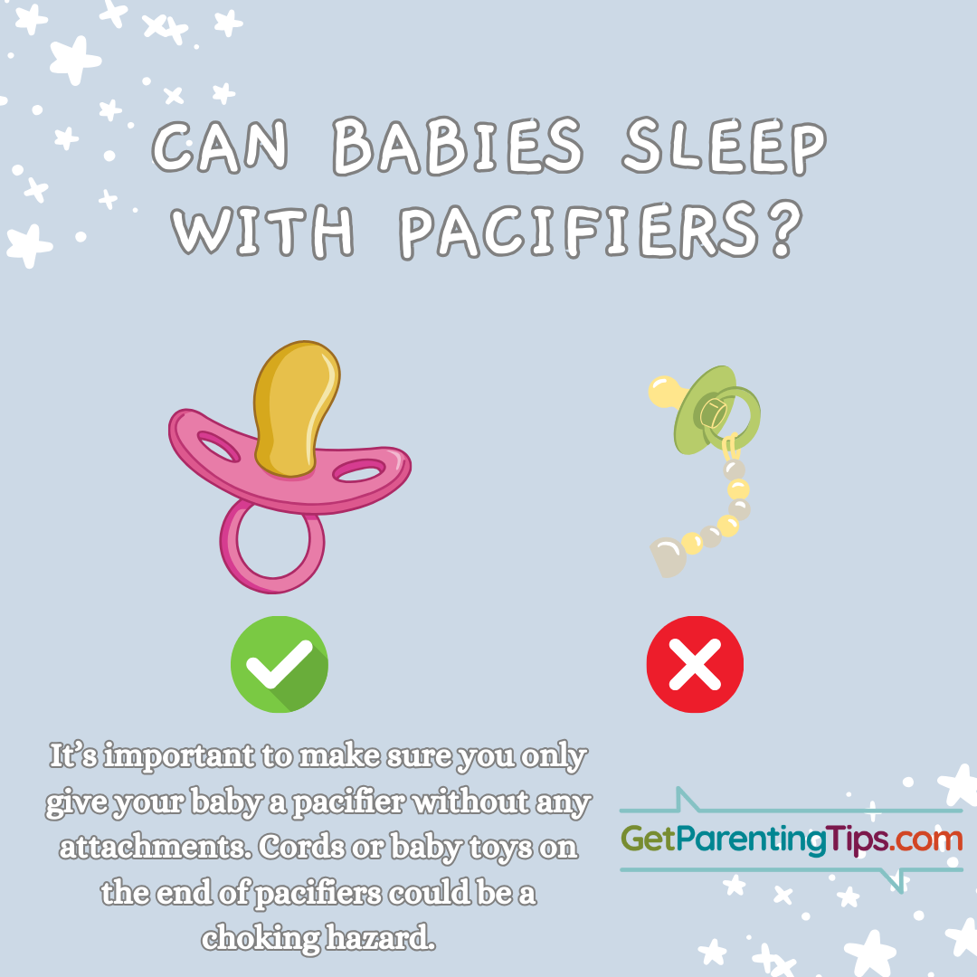 Can babies sleep with Pacifiers? GetParentingTips.com