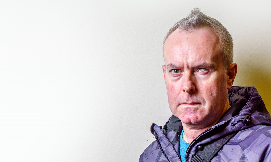 received a case about a 68-year-old man, Michael, who was legally blind and living alone