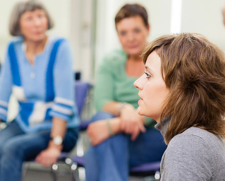 Group of people in a class