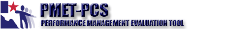 Logo: PMET-PCS Performance Management Evaluation Tool
