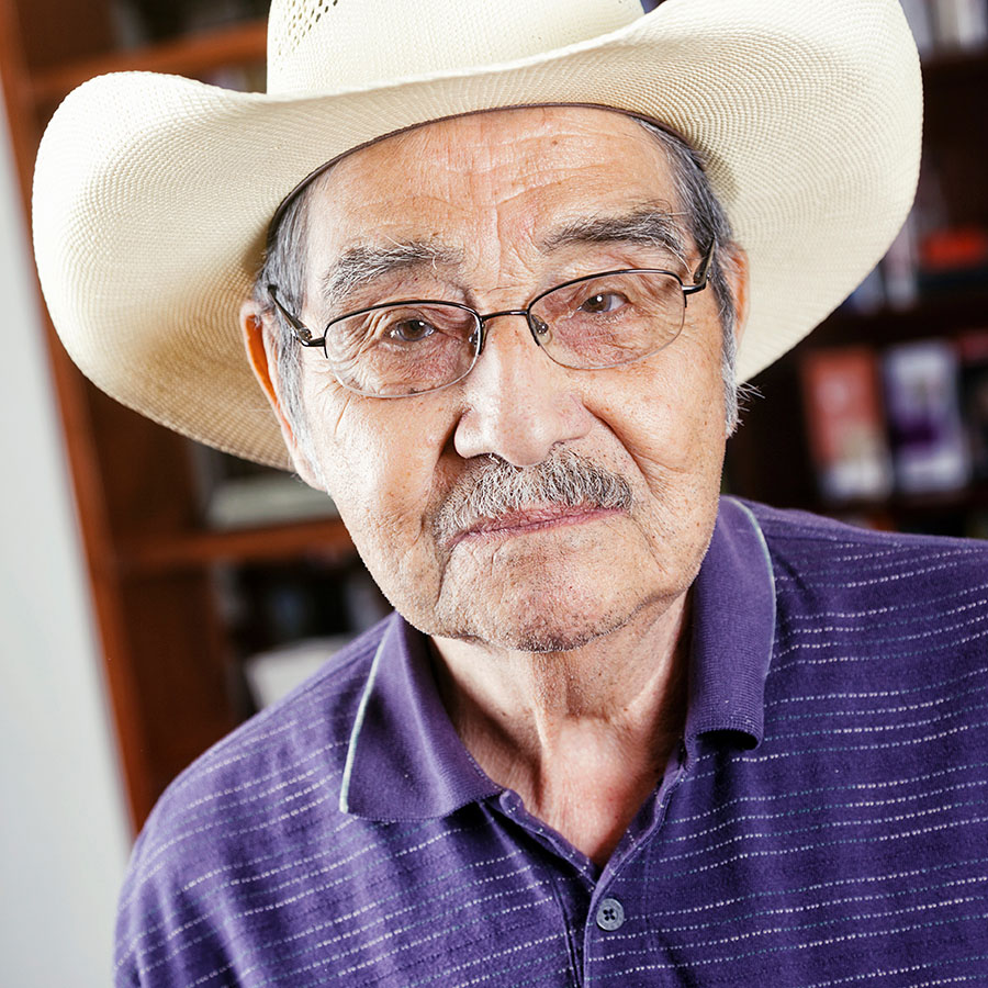 older gentleman wearing a cowboy hat